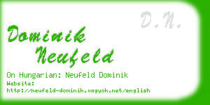 dominik neufeld business card